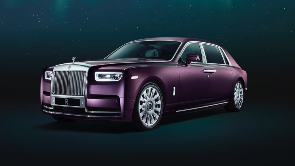 Purple Rolls Royce Phantom 8, one of the most expensive cars sold in Malaysia