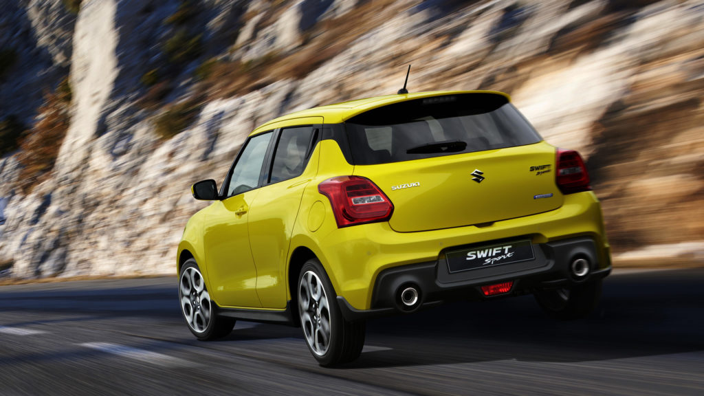 Yellow Suzuki Swift Sport