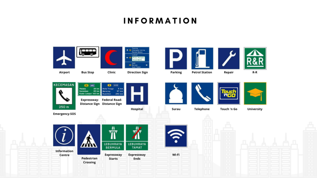 Information road signs